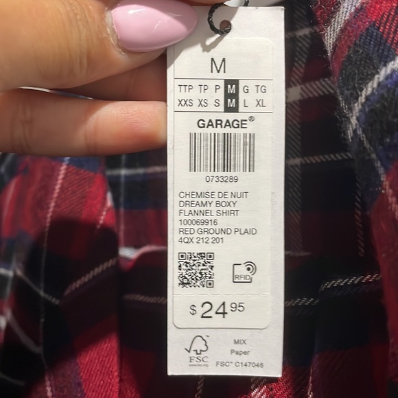 Christmas flannel print PJ set - Picture 2 of 3